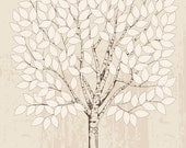 Unique Wedding Guest Book Idea Wedding Guest book Tree Modern Guest book alternative Wedding Keepsake Custom Wedding Gift Wedding Tree 180