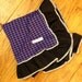 Purple and Black Houndstooth Receiving Blanket