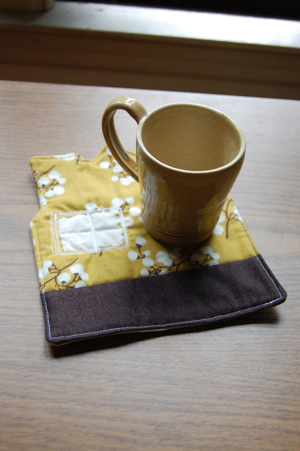House shaped Quilted Mug Rug