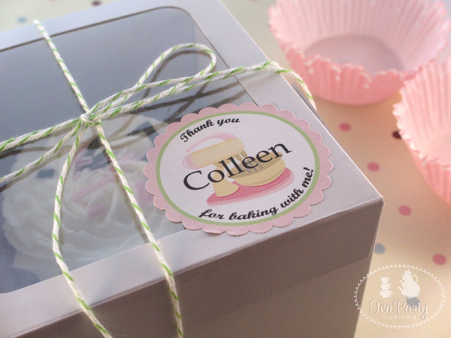 Bake Shoppe...Personalized Baking Party Favor Stickers Il_570xn