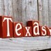 Hook Em Blocks - Longhorns - College - UT - Custom - Texas Personalized Sign - Shelf - Team - Name - University - Football