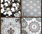 Tile Coasters- Brown and Blue French Prep paper you choose the design
