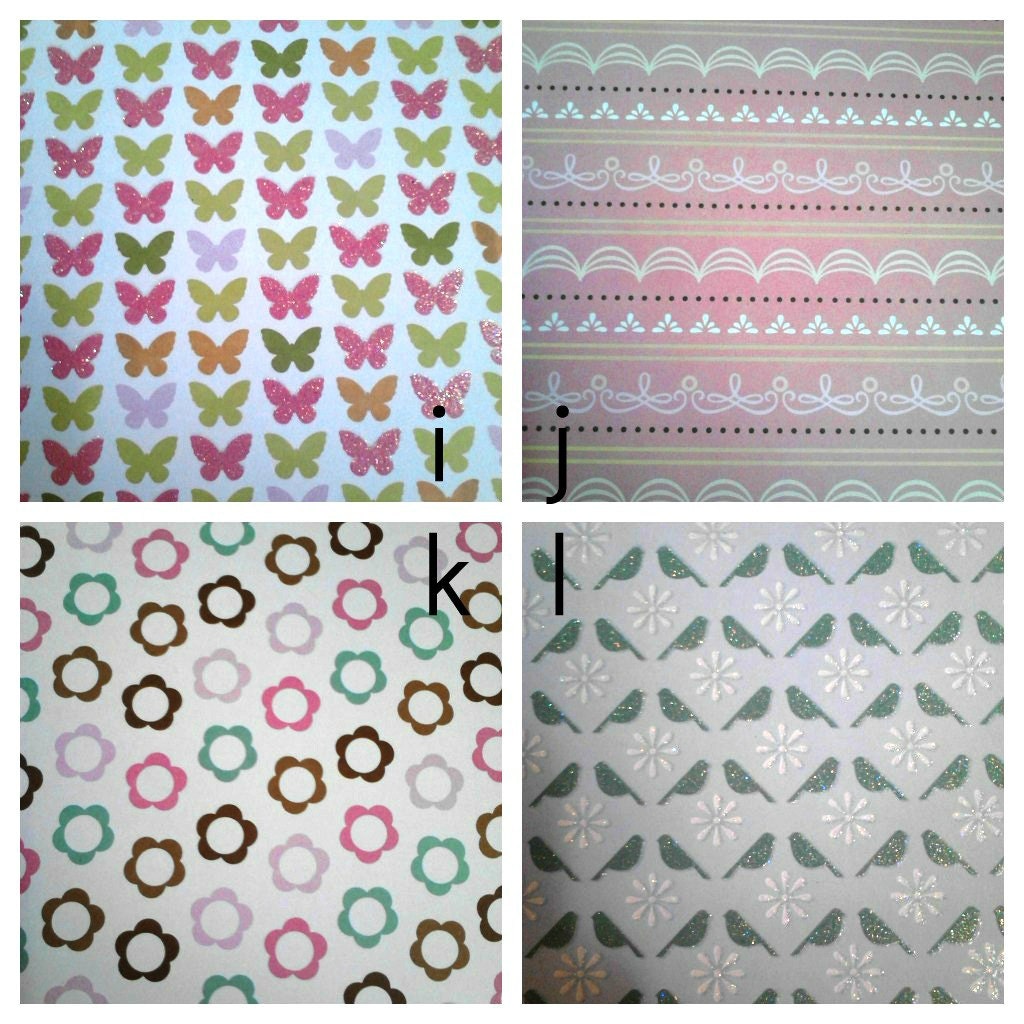 Tile Coasters- Pink glitter paper you choose the design