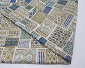 1950s Dress Fabric Vintage Atomic Tiki Dress Fabric Bombshell