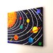 Space Painting for Kids Room, SOLAR SYSTEM No.4, 20x16 Planet Art for Children