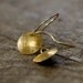 Tiny Gold Moon Earrings