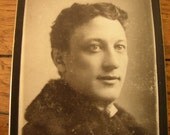 Cabinet Card Photo Henry Dixey Theater Actor 1868 Antique Boston MA Theatre