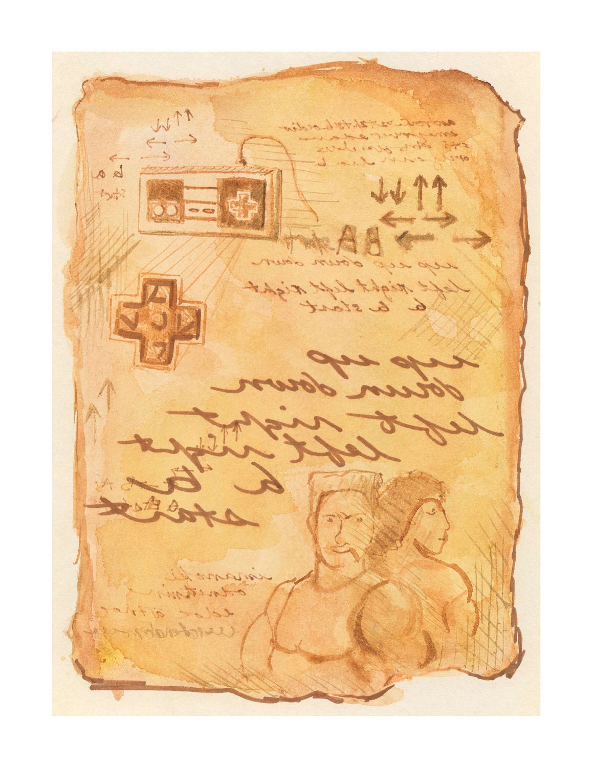 The DaVinci Contra Code, 8.5x11 print