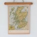 Antique Maps of Scotland and Postwar Europe / 1940s Vintage Maps