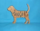 Bloodhound Dog Scroll Saw Wooden Puzzle