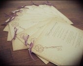 Wedding Invitations - Summer Wedding - Custom - Vintage Style