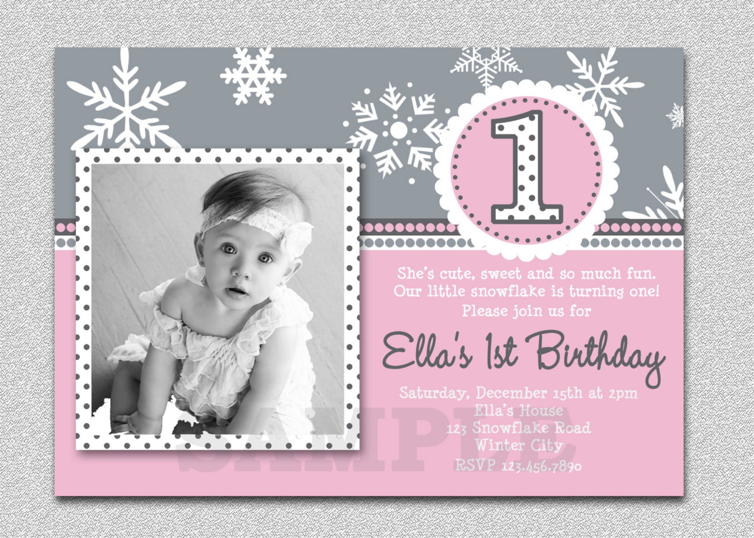 Winter ONEderland Invitation Winter ONEderland Birthday Invitation Boys or Girls Printable Il_570xn