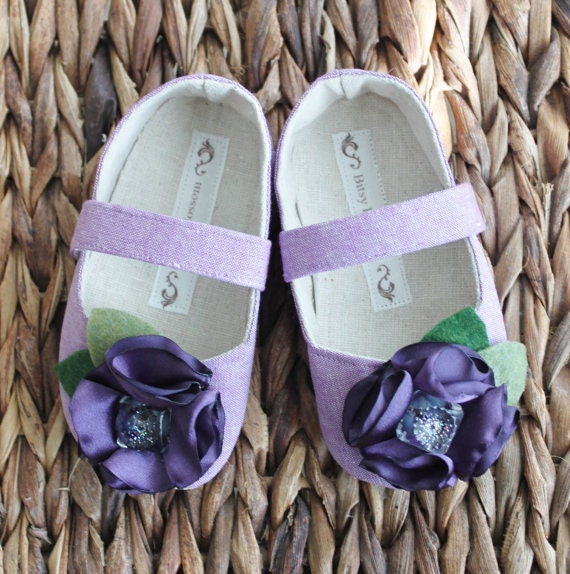 Toddler/Big Girl Shoes Soft Soled Shoes Spring Shoes Summer Shoes Purple Shoes Boutique Shoes- Mulberry