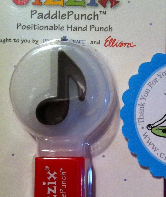 Sizzix Paddle Punch Music Note Brand New In Package 38-0850 Il_570xn