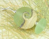 Eco Friendly Sea Foam Sea Glass Cresting Wave Necklace