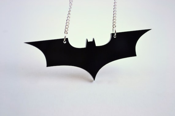 Batman The Dark Knight Rises Pendant Necklace - Sale Price - Laser Cut Acrylic