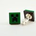 Minecraft Creeper Cuff Links - Laser Cut Acrylic Gaming Men's Wear