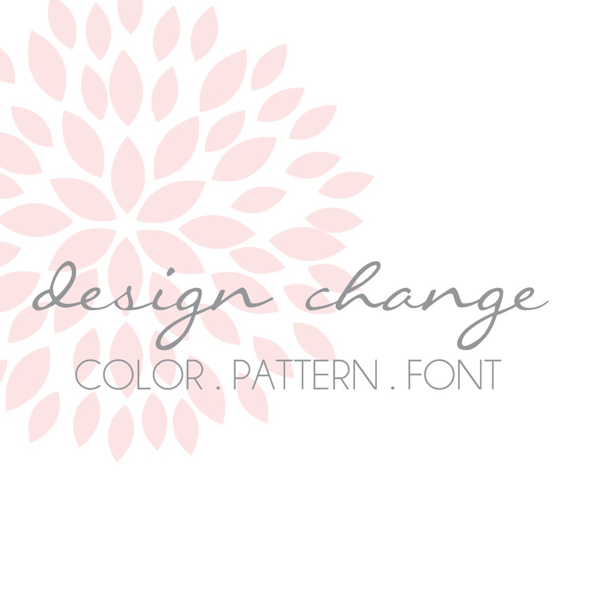 DESIGN CHANGE - color/pattern/font Il_570xn