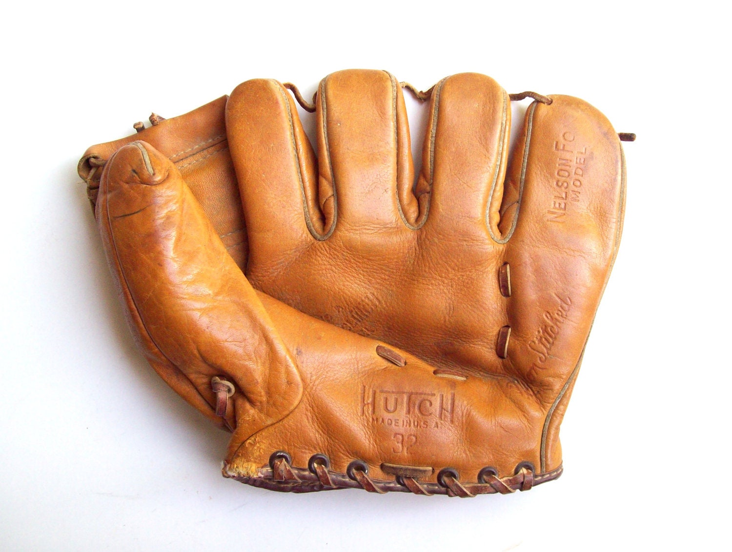 Vintage Hutch Baseball Glove 1950's Nelson Fox - TheSame