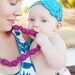 knotted statement necklace / beaded teething nursing necklace -- the sugar collection (pick your color)