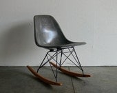 Eames for Herman Miller Fiberglass Side Chair Rocker-RSR
