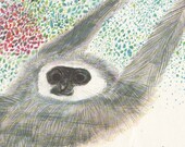 Monkey illustration by Brian Wildsmith nursery decor jungle animal zoo animal zoo party