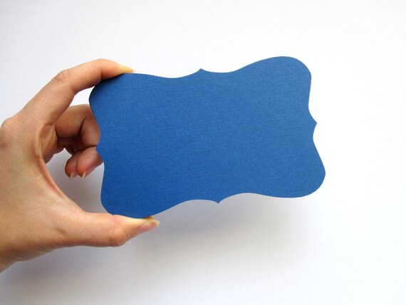 18 BIG Bracket cards (5.5 x 3.5 inches) in Navy Blue Textured Cardstock A375 Il_570xn