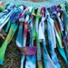 Floating on the Winds of Love Hand Dyed Fairy Wrap Skirt / One of a kind Yoga / Movement Skirt / Unique Up-Cycled Dance Skirt / Beach Wrap