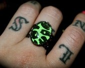 Cheetan' Heart and Glitterati Rings