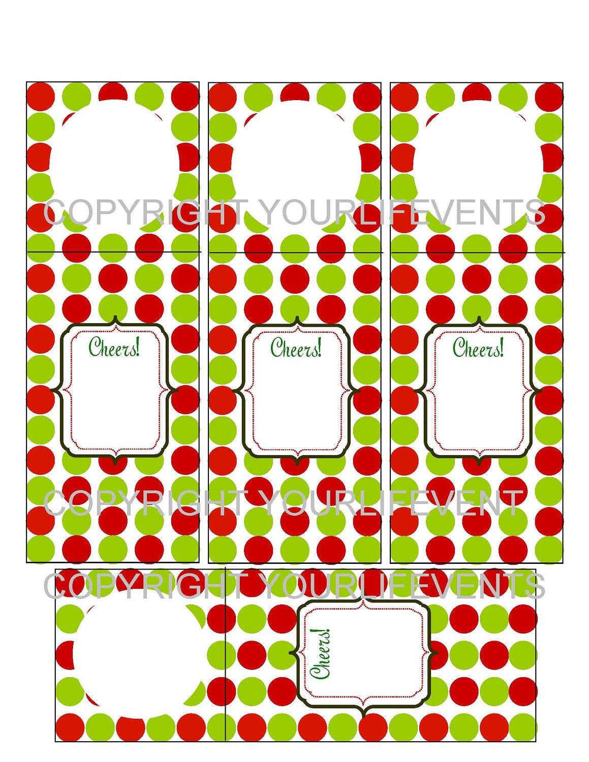 Holiday Christmas Wine Bottle Hang Tags / Instant Download Holiday Printable Wine Bottle Hang Tags Il_570xn