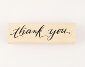 thank you calligraphy stamp