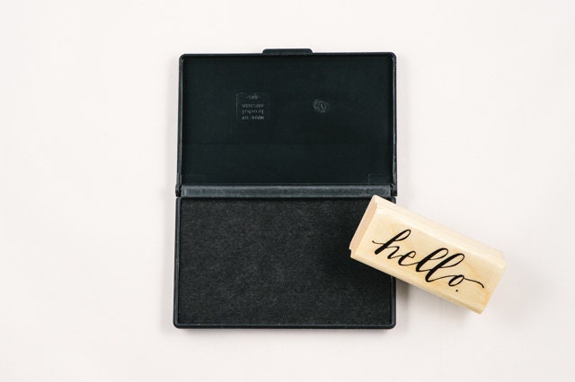 black ink pad