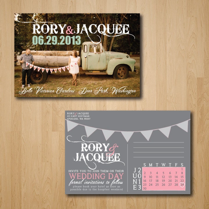Save the Date Photo Postcards