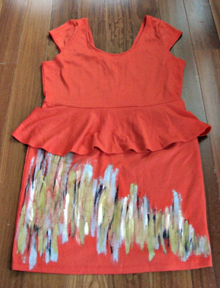 Hand-painted Sexy Empress Fitted Plus Size Dress
