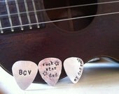 SALE-Personalized Guitar Pick...Hand Stamped