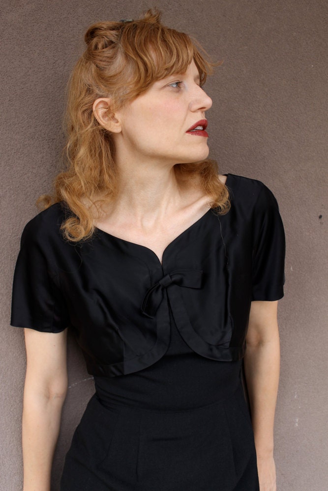 Vintage 1950's Black Wiggle Dress SOME LIKE It HOT