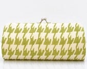 Porcelain Tile in Olive..Small Clutch Purse