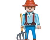 Toy Art Playmobil Farmer 8" x 10" Fine Art Giclee Print
