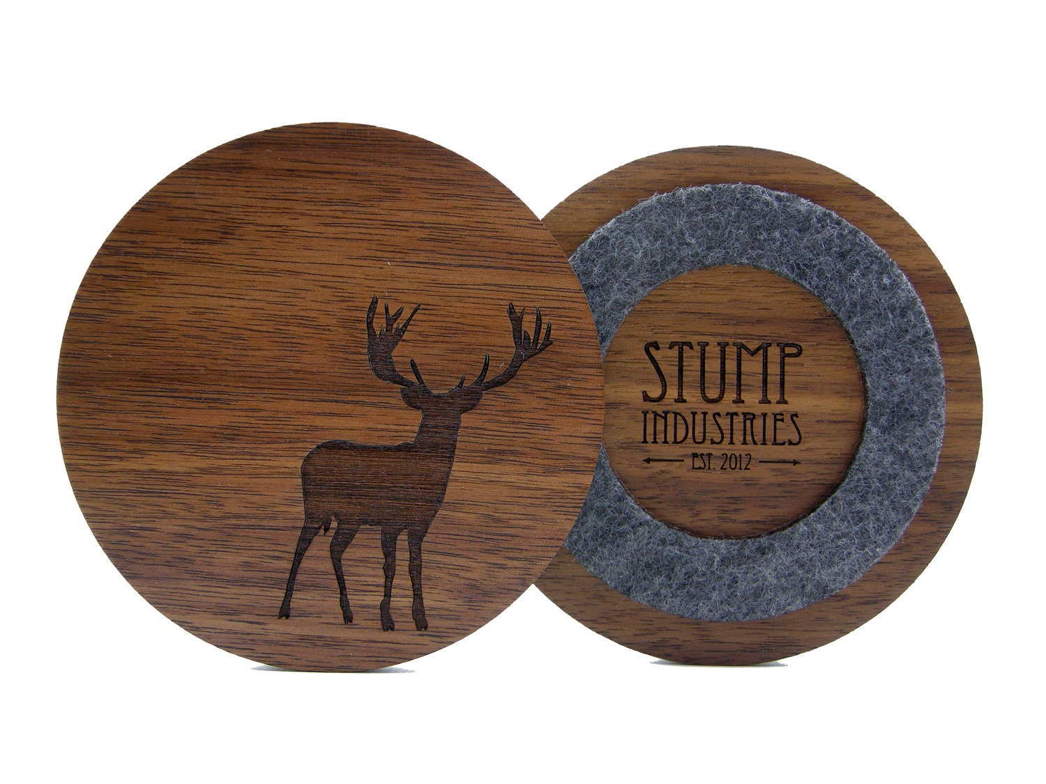 Woodland Critter Coasters (Set of 4)