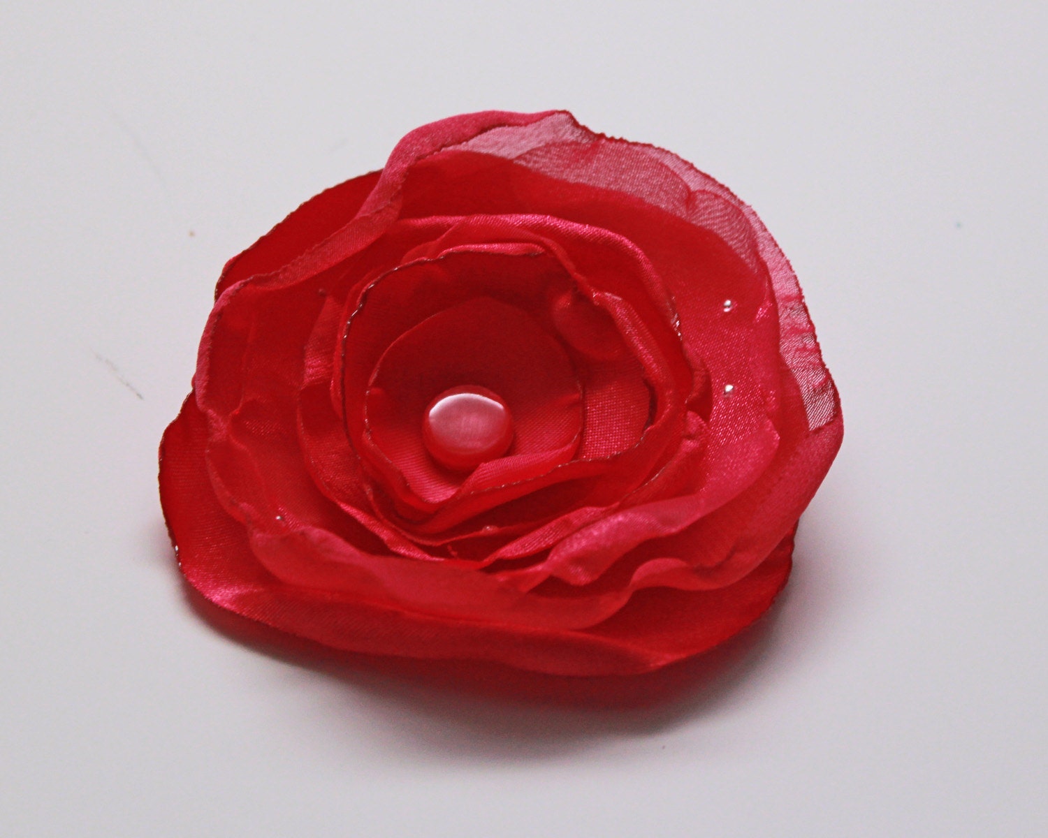 Hot pink  hair flower / fascinator / brooch / necklace