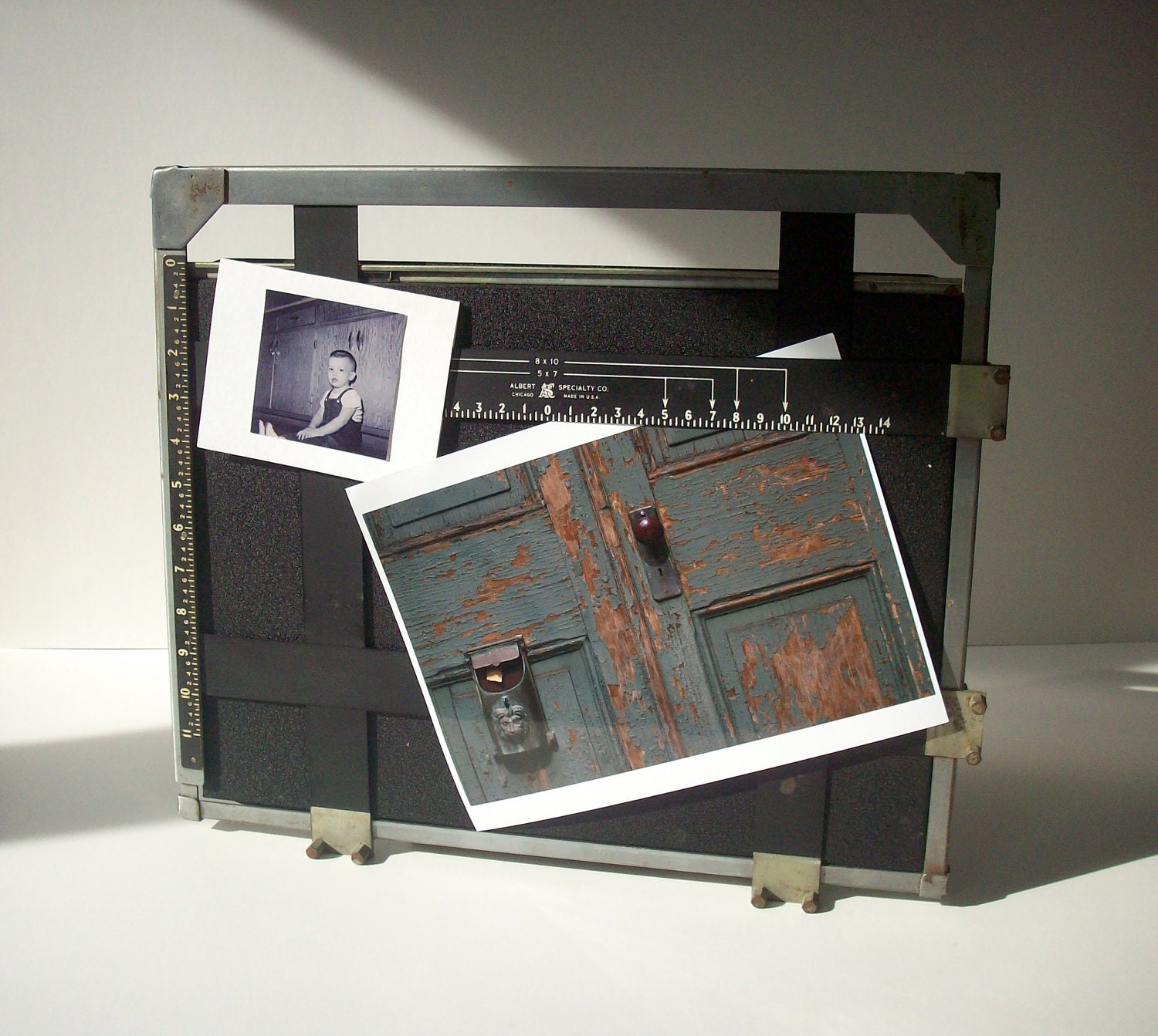 Vintage Photo Cropping Frame / Photography 4 Blade Enlarging Easel / Albert Specialty Co / 11 x 14
