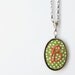 Personalized Initial Necklace. Embroidered Pendant. Made to Order. - - 24 INCH CHAIN. by merriweathercouncil on Etsy