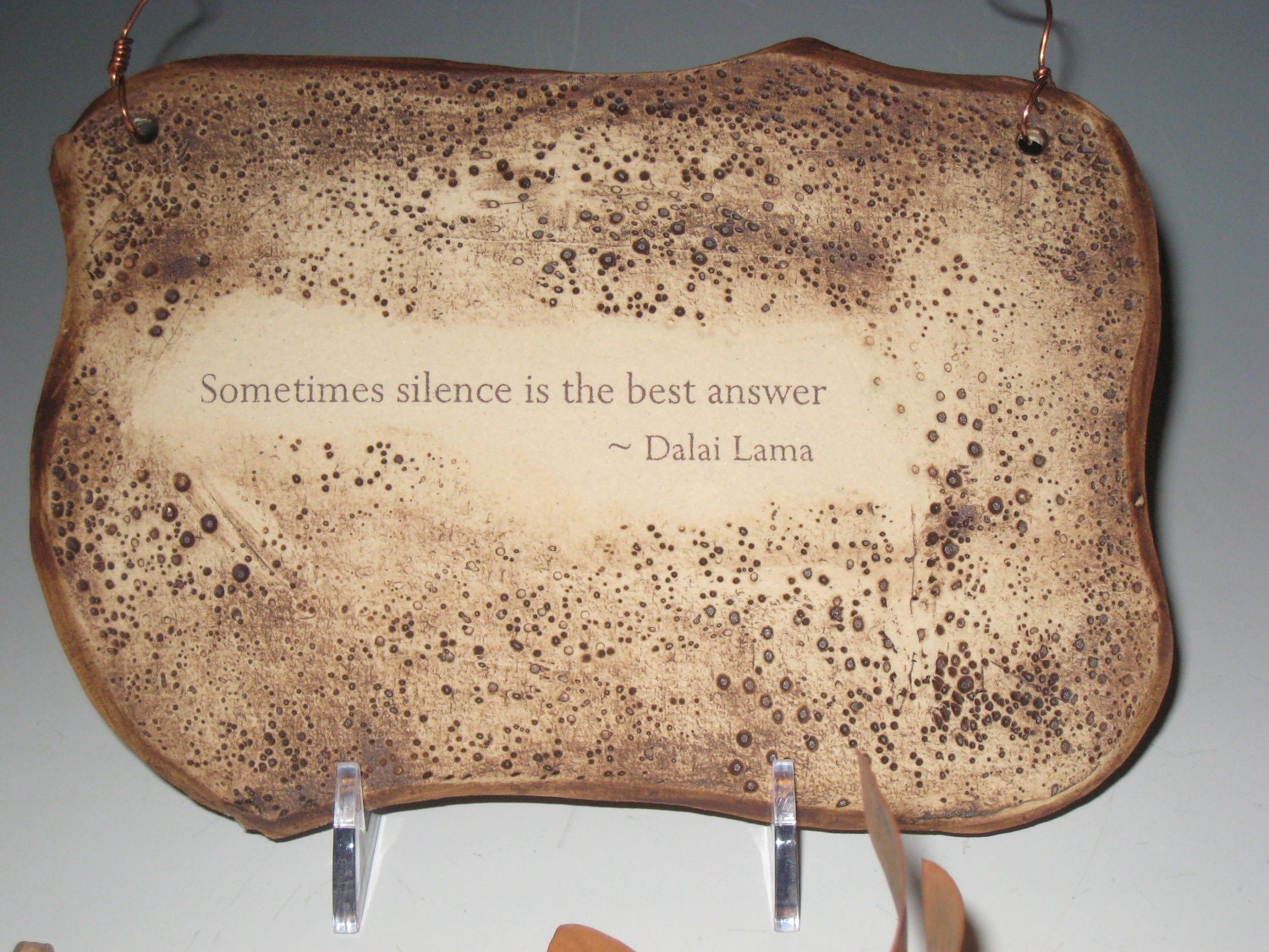 Inspirational Dalai Lama Quote Ceramic Plaque