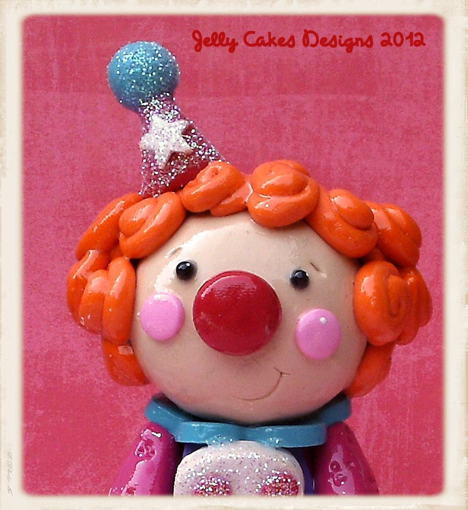 Happy Clown Birthday Cake topper