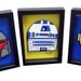 Star Wars Print of Star Wars Art Set of Boba Fett R2D2 and C-3PO 3D Pop Artwork Droid Art