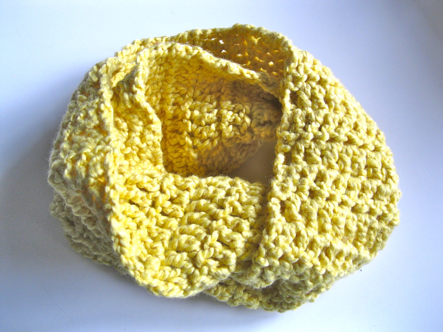Organic Cotton Scarf in Yellow