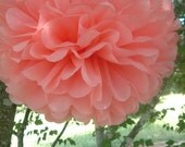 10 tissue paper pom. wedding, baby shower, bridal shower decoration.  pick your color