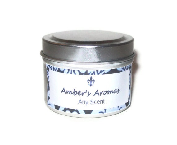 Scented Candle in Travel Tin You Choose Scent 2 oz You Choose from over 100 Scents Sample Size