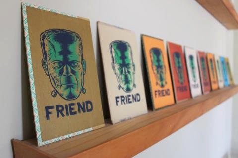Frankenstein book cover print