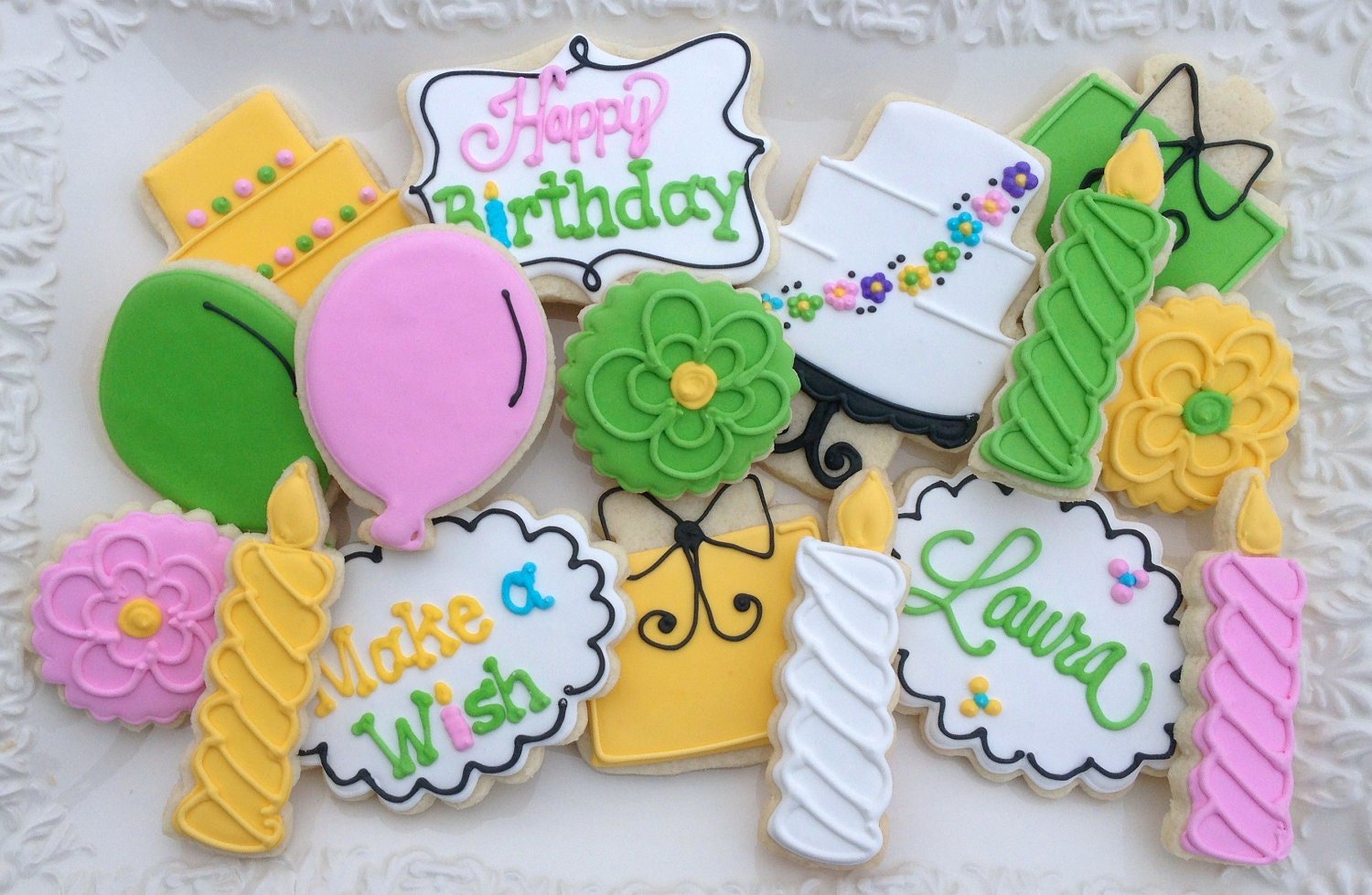 Happy Birthday Celebration Sugar Cookies Collection